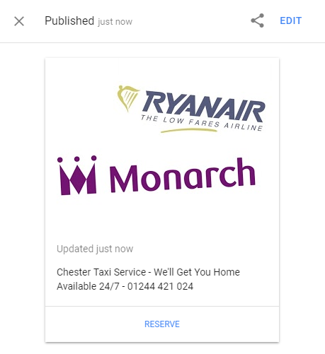 Reactive Engageging Google Posts
