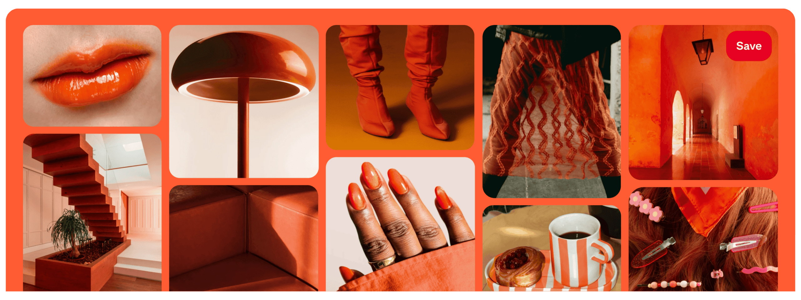 The Pinterest Palette™ 2026 - Persimmon Collage