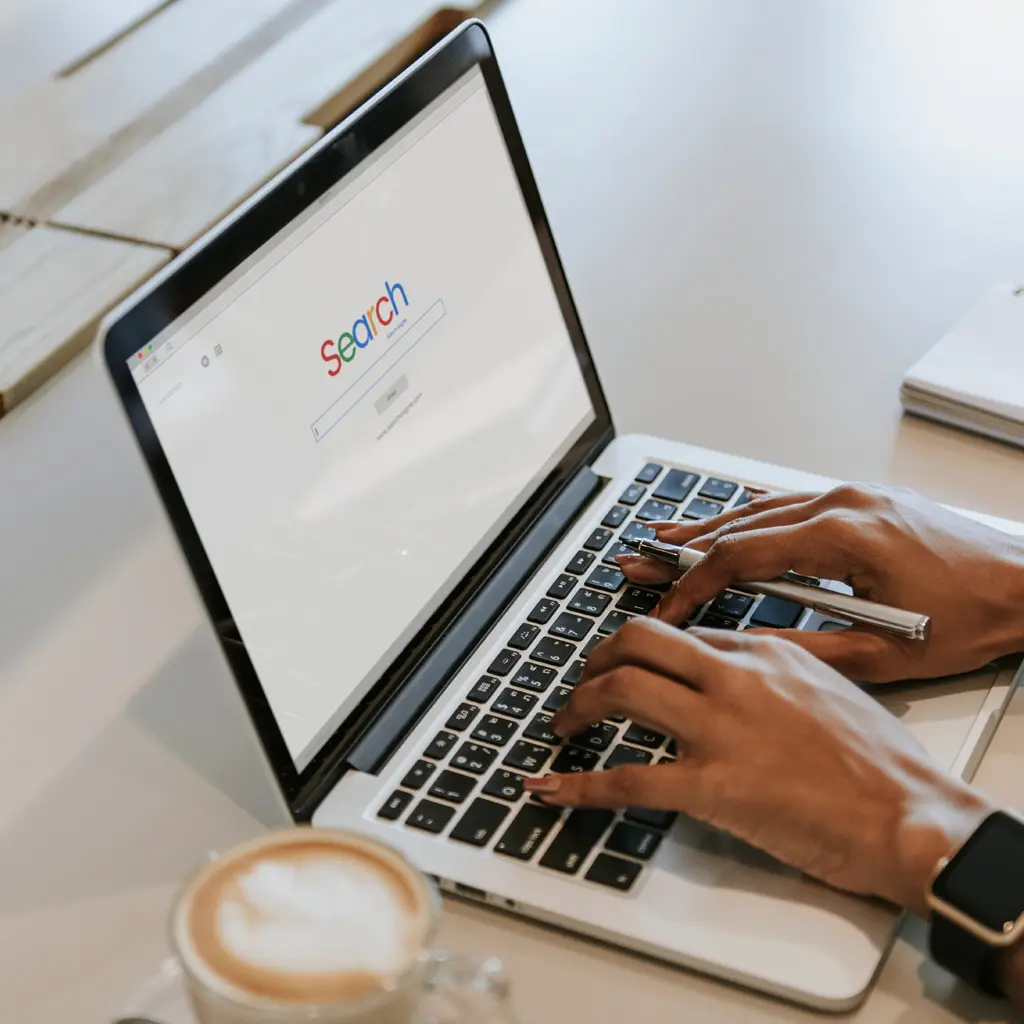 Google on Laptop